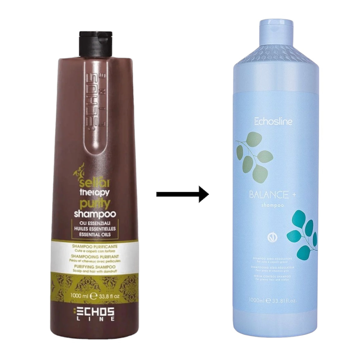 Echos Balance Shampoo 1000ml 頭皮淨澈平衡洗頭水