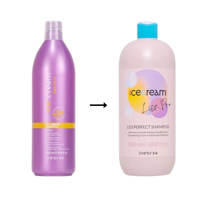 Inebrya Ice Cream Liss Perfect Shampoo 1000ml 魚子直髮洗頭水