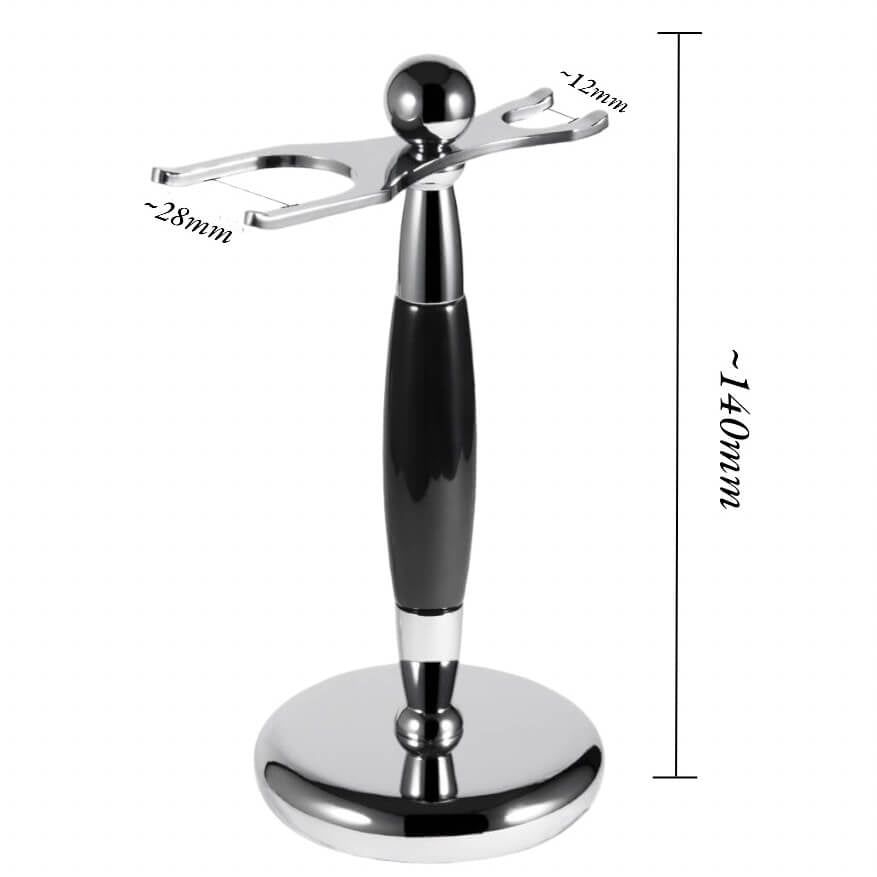 Silver black knife holder