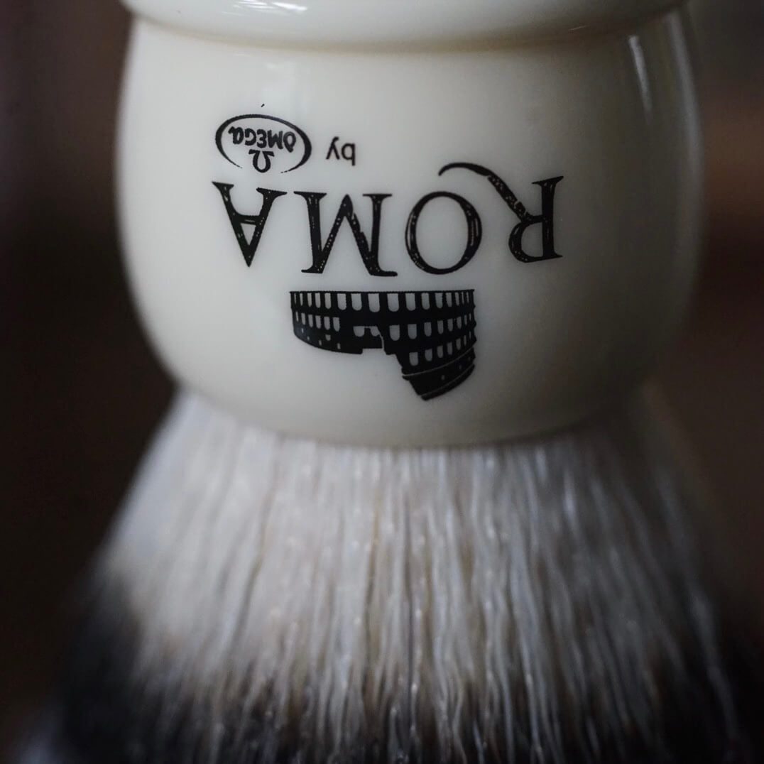 Omega Roma Colosseum Synthetic Fiber Shaving Brush. 羅馬鬥獸場系列 合成纖維