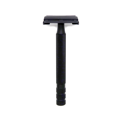 Ubersuave Eco-Razor Open Double Edge Matte Black Shaver 102B