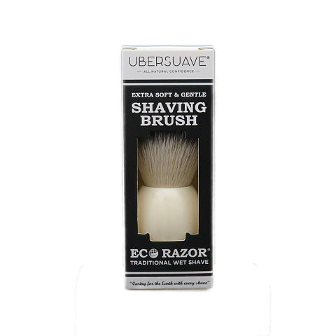 Ubersuave Eco-Razor model 18大號結仿象牙球柄剃鬚刷(合成銀尖)