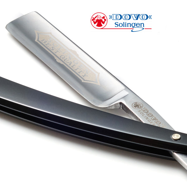 German Dovo carbon steel straight razor 100 581 BEST QUALITY high quality series black celluloid handle