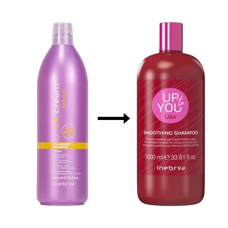 Inebrya Ice Cream Liss Perfect Shampoo 1000ml Caviar Hair Straightening Shampoo