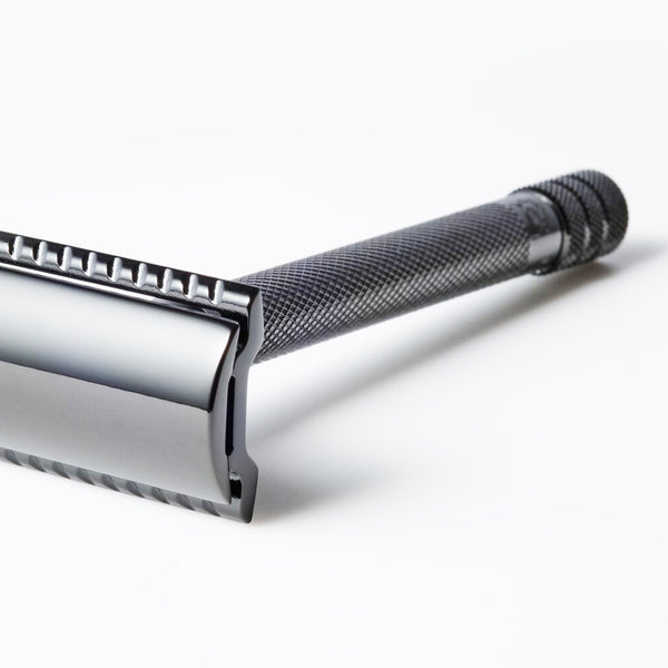 德國 Merkur Black PVD Coated Safety Razor 剃鬚刀 23 011 軍鐵色