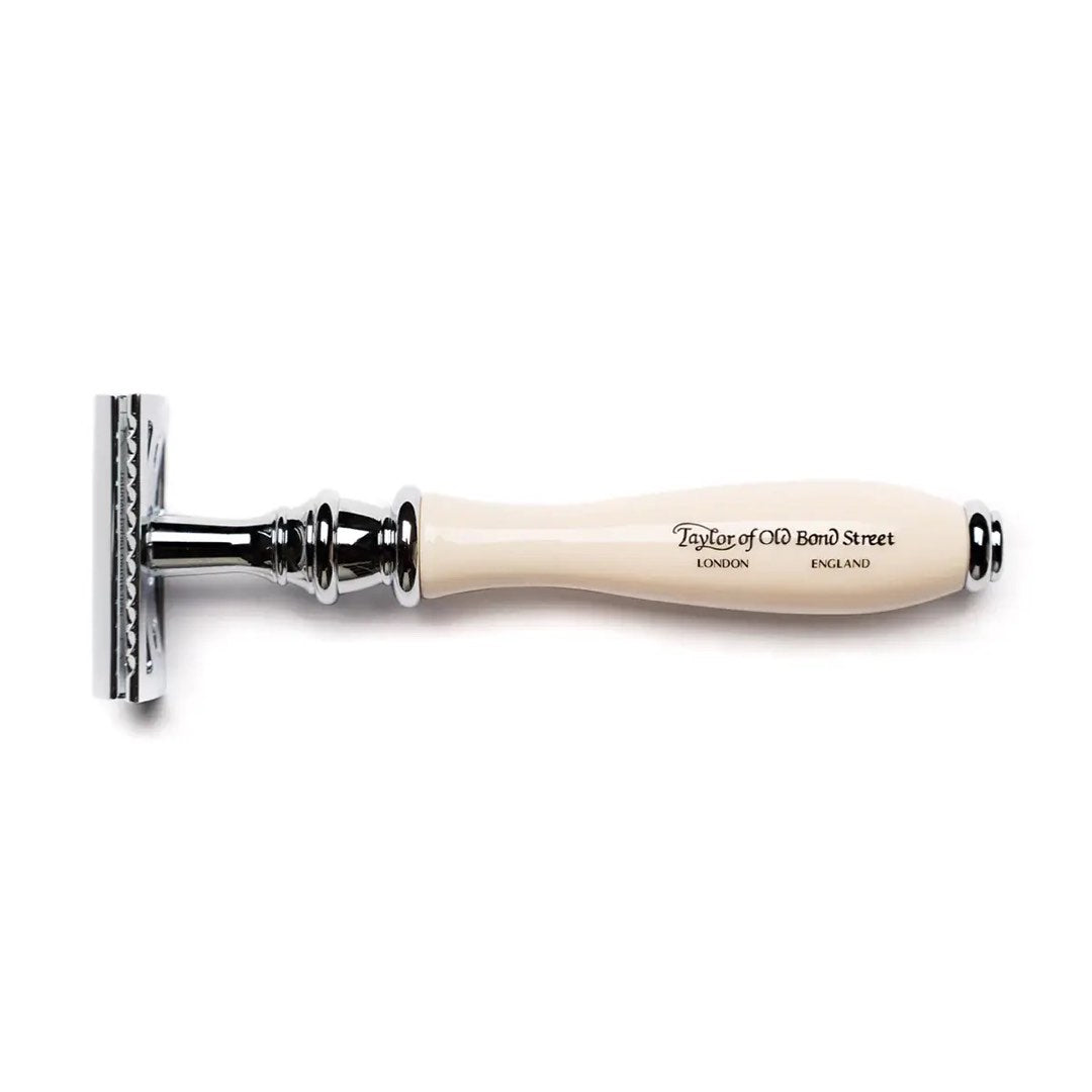 Taylor of Old Bond Street Victorian Safety Razor in Ivory / Black