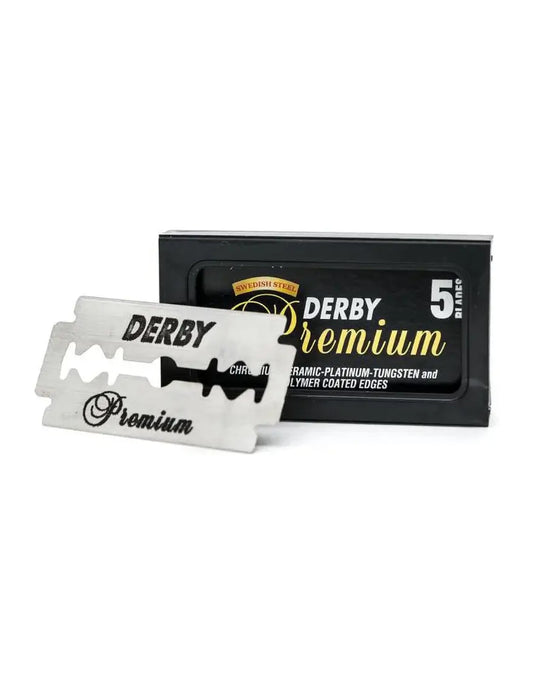 土耳其 Derby Extra 新款 黑標 premium 白金/ 陶瓷  雙塗層 硬度強化 滑順感提升 (5片 / 100片)