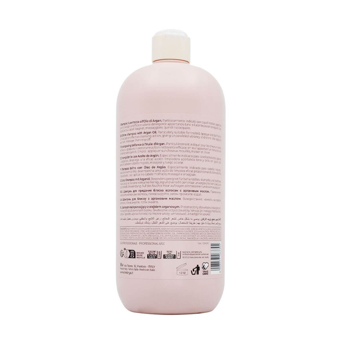 Inebrya Pro-age shampoo 1000ml nut shampoo is suitable for bleached and dyed hair, dull and dry hair