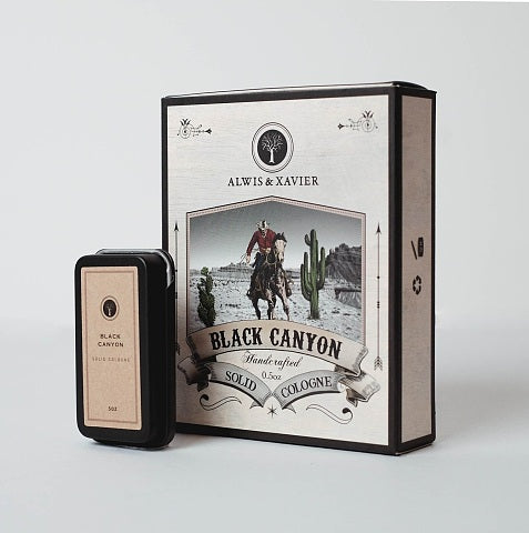 Alwis and Xavier Black Canyon Solid Cologne 黑色峽谷古龍水香膏
