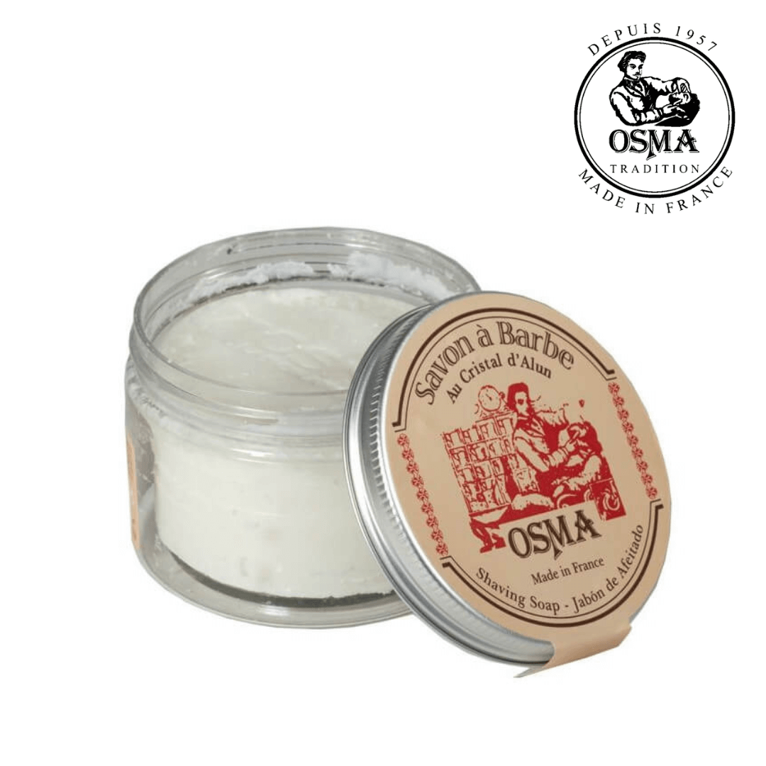 OSMA Shaving Soap with Alum Stone Classic French Shaving Soap 1957 Retro Packaging Edition