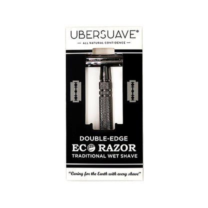 Ubersuave Eco-Razor Open Double Edge Gunmetal Shaver 103GM