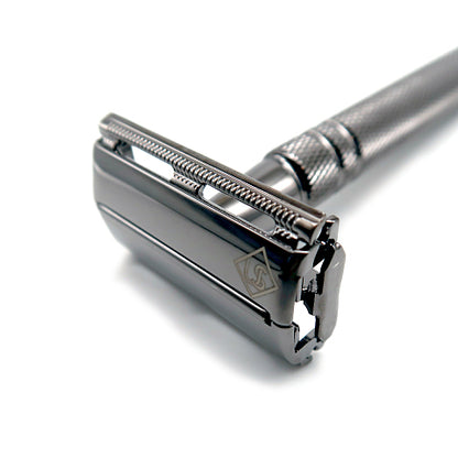 Ubersuave Eco-Razor Open Double Edge Gunmetal Shaver 103GM