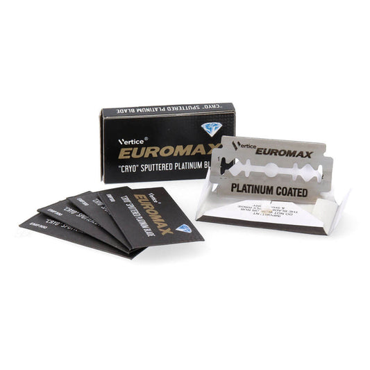 Euromax Double Edge Razor Blades 歐洲之星集團 EUROMAX 鑽石 鉑金塗層剃鬚刀片 日本鋼製 (5片裝)