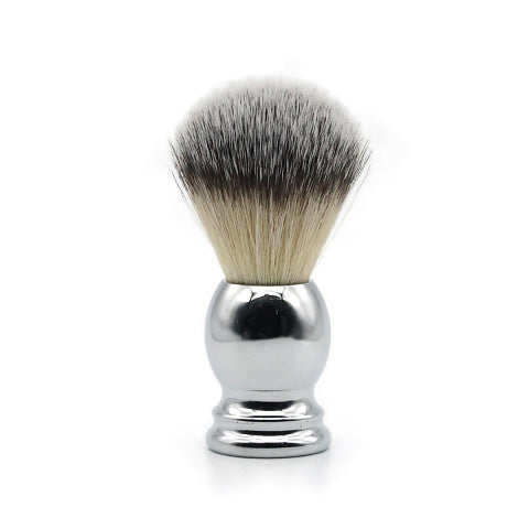 Ubersuave Eco-Razor 540 Bulbous Chrome Shaving Brush (Synthetic Silvertip)